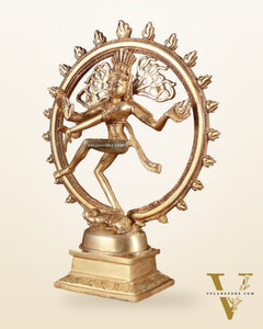 Brass Superfine Nataraja Statue - 11.5" enhanced Sculpture