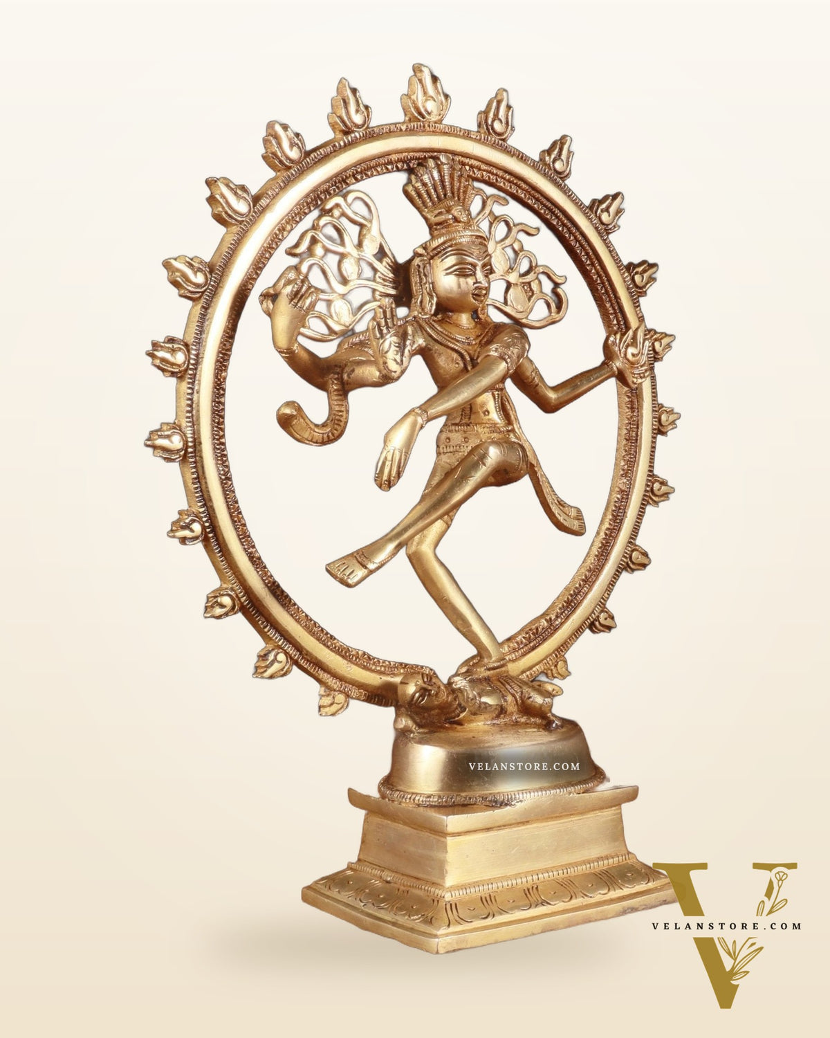 Brass Superfine Nataraja Statue - 11.5" enhanced Sculpture