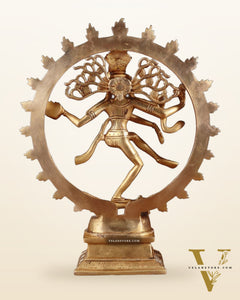 Brass Superfine Nataraja Statue - 11.5" enhanced Sculpture