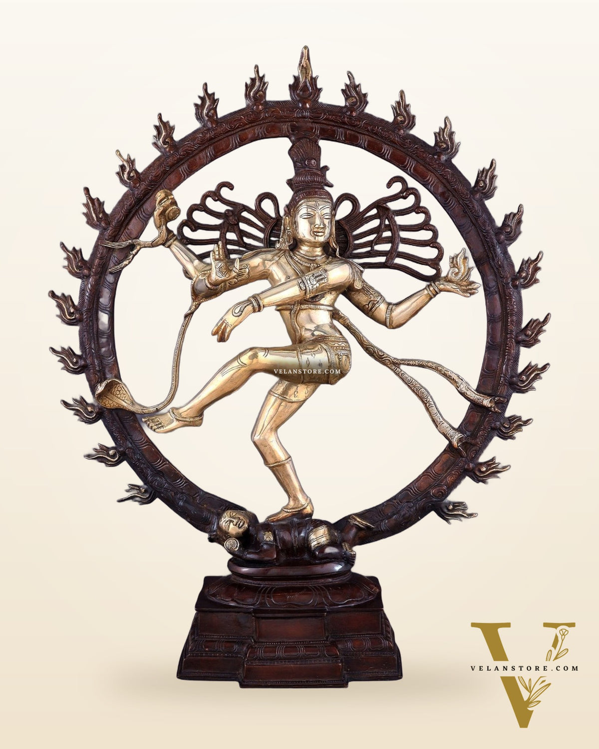 Brass Superfine Nataraja Statue 25" Double Chola tone