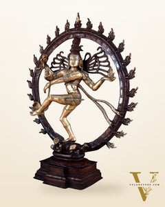 Brass Superfine Nataraja Statue 25" Double Chola tone