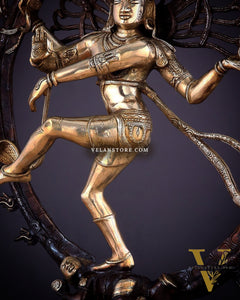 Brass Superfine Nataraja Statue 25" Double Chola tone