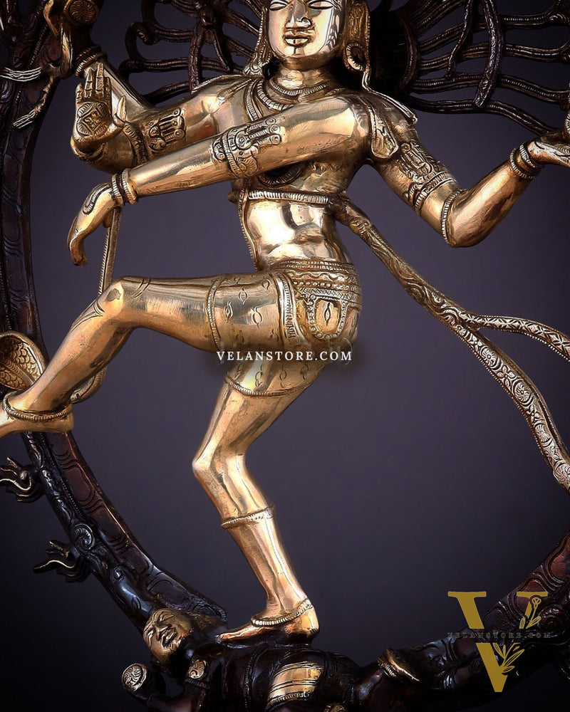 Brass Superfine Nataraja Statue 25" Double Chola tone