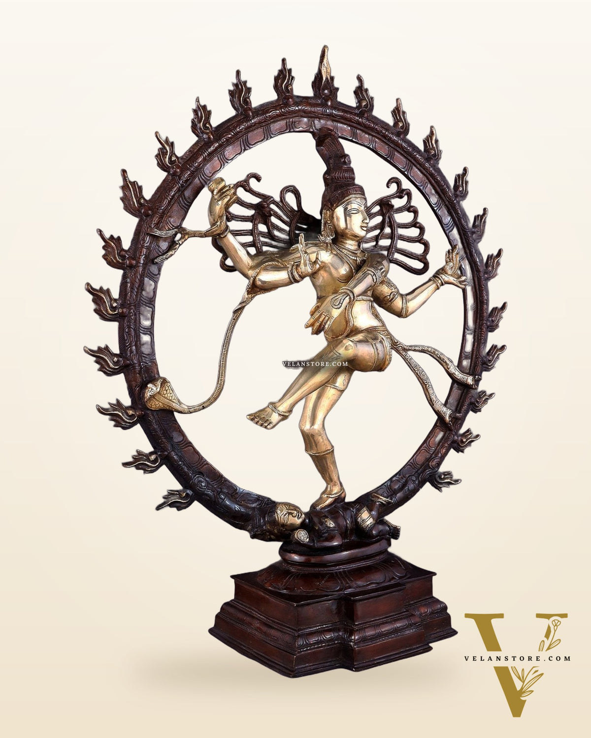 Brass Superfine Nataraja Statue 25" Double Chola tone
