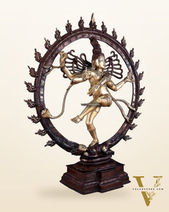 Brass Superfine Nataraja Statue 25" Double Chola tone