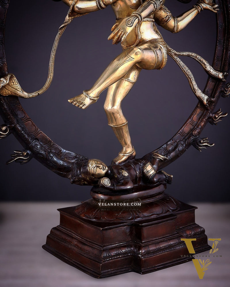 Brass Superfine Nataraja Statue 25" Double Chola tone