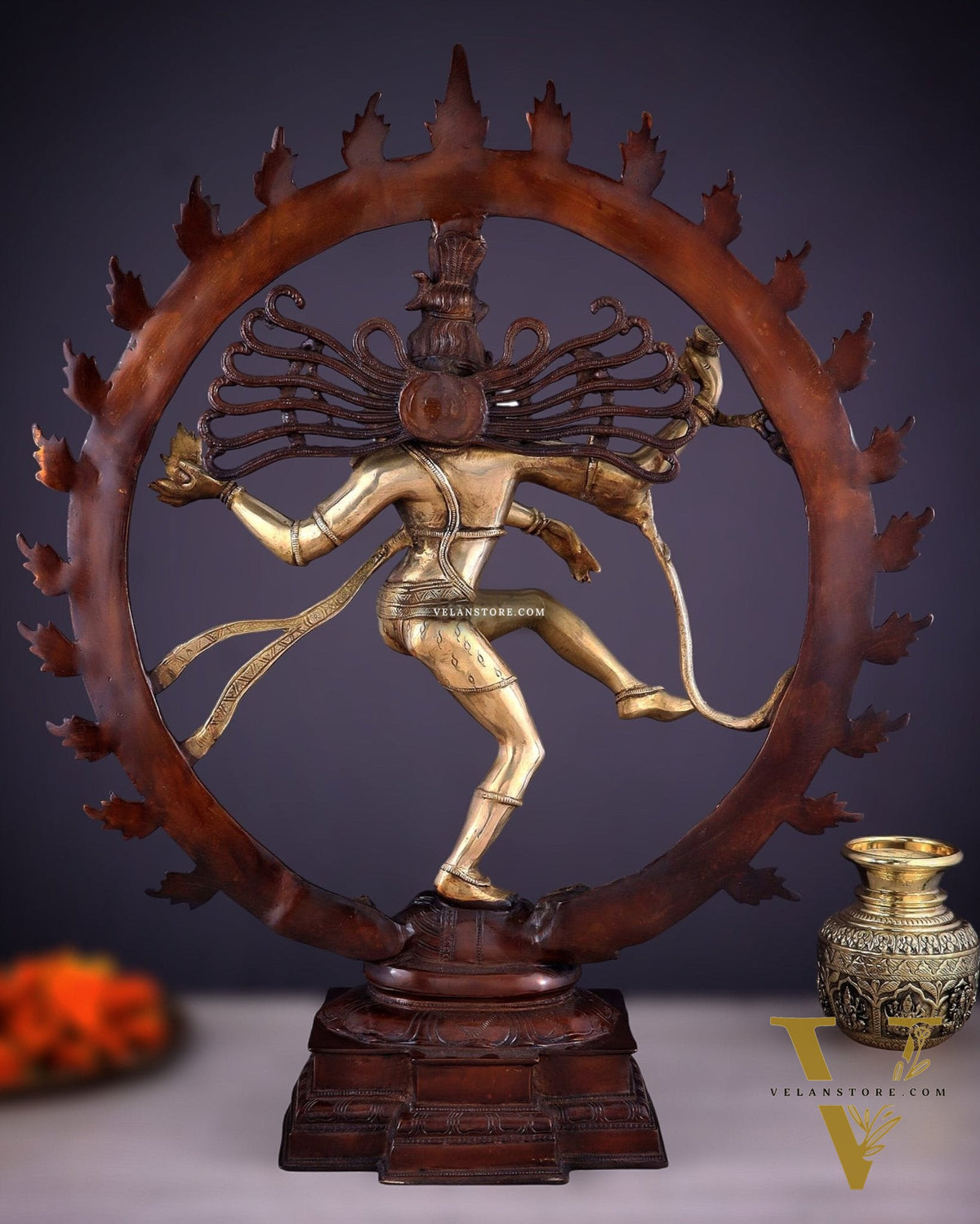 Brass Superfine Nataraja Statue 25" Double Chola tone
