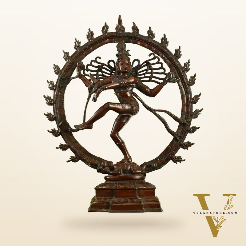 Brass Superfine Nataraja Statue 25" Exclusive Antique
