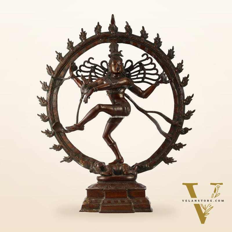 Brass Superfine Nataraja Statue 25" Exclusive Antique