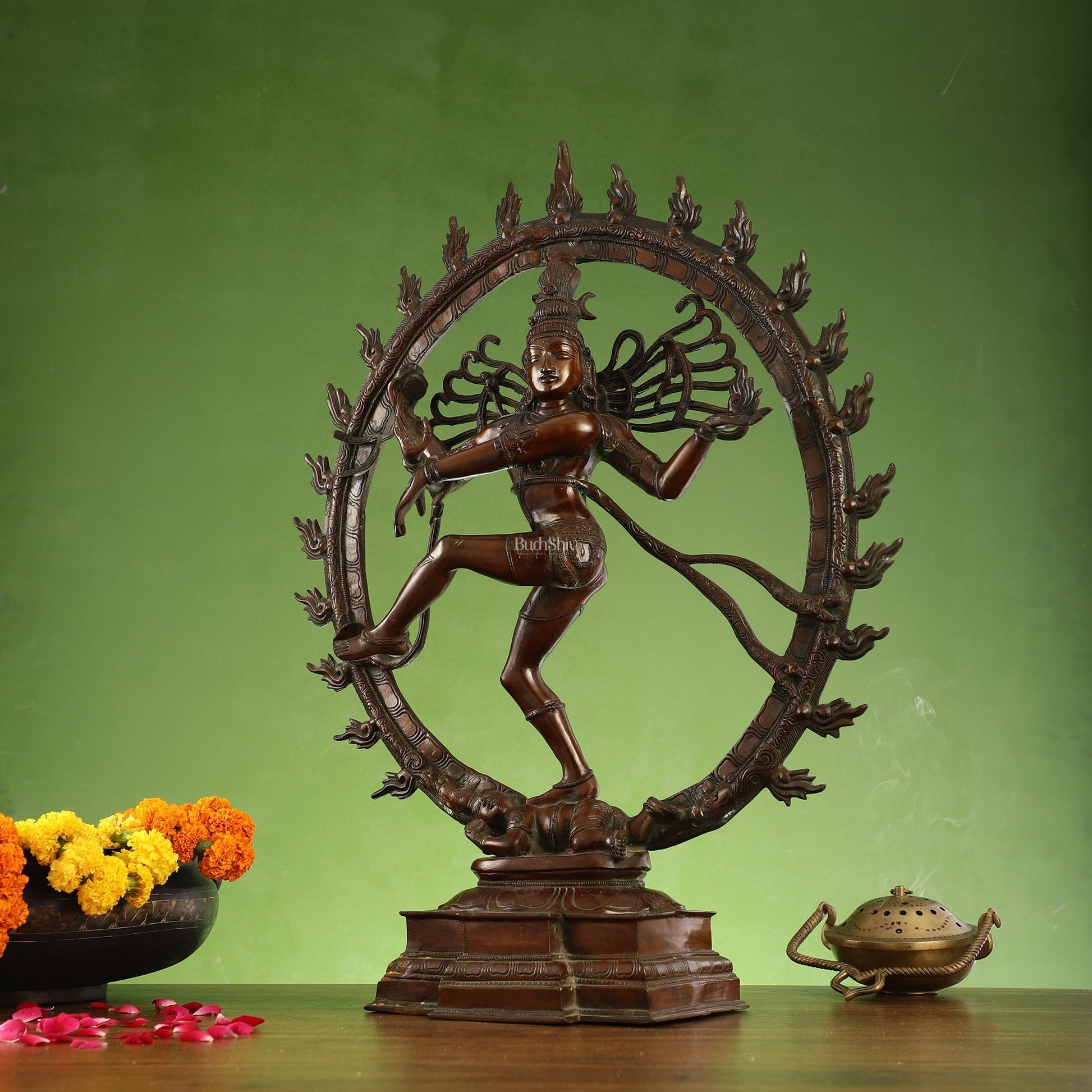 Brass Superfine Nataraja Statue 25" Exclusive Antique
