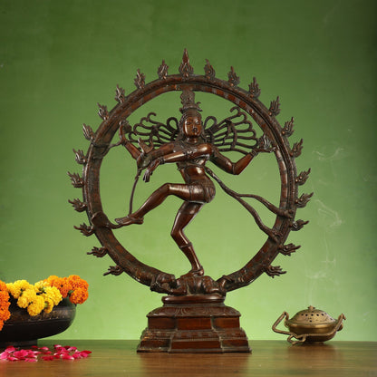 Brass Superfine Nataraja Statue 25" Exclusive Antique