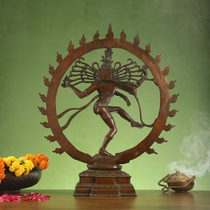 Brass Superfine Nataraja Statue 25" Exclusive Antique