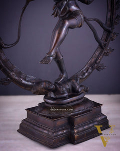 Brass Superfine Nataraja Statue 25" Vintage bronze tone