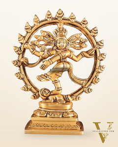 Brass Superfine Nataraja Statue – 5.5" x 4.5" x 2" | Small Yet Intricately Carved