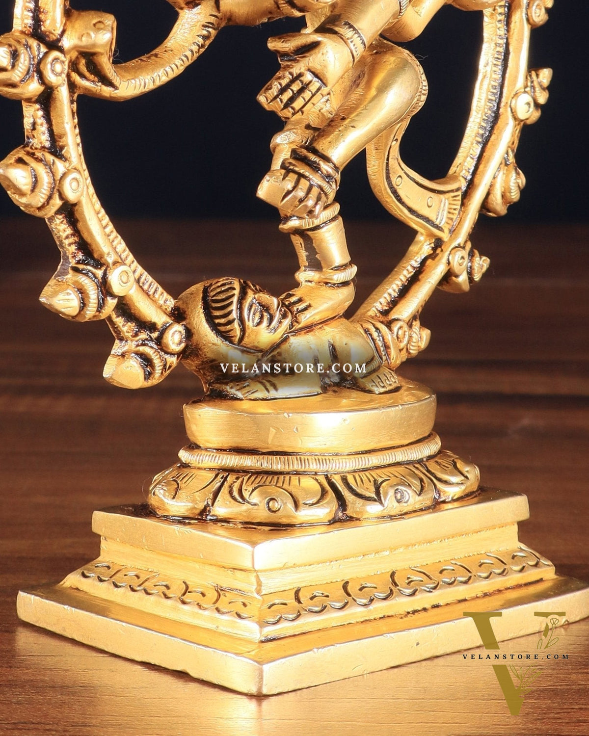 Brass Superfine Nataraja Statue – 5.5" x 4.5" x 2" | Small Yet Intricately Carved