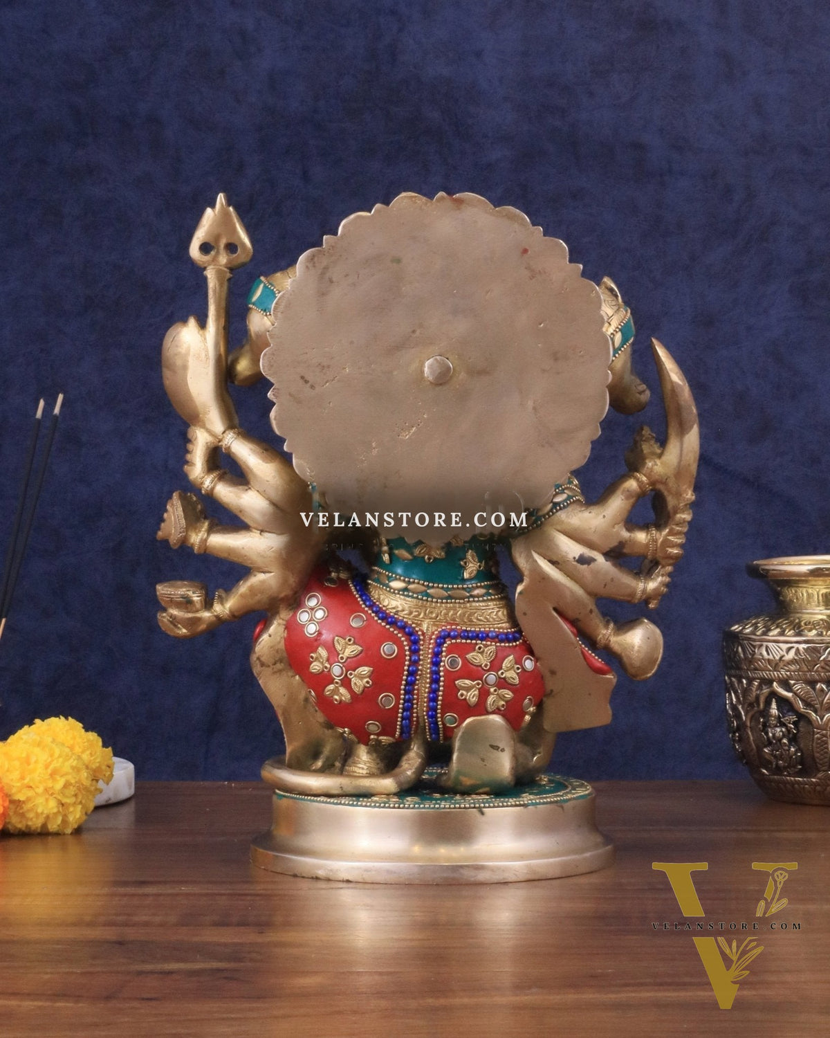 Brass Superfine Panchmukhi Hanuman 11 " statue