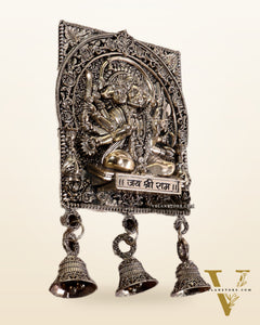 Brass Superfine Panchmukhi Hanuman Wall Hanging with Jai Shri Ram Carvings