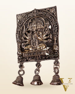 Brass Superfine Panchmukhi Hanuman Wall Hanging with Jai Shri Ram Carvings