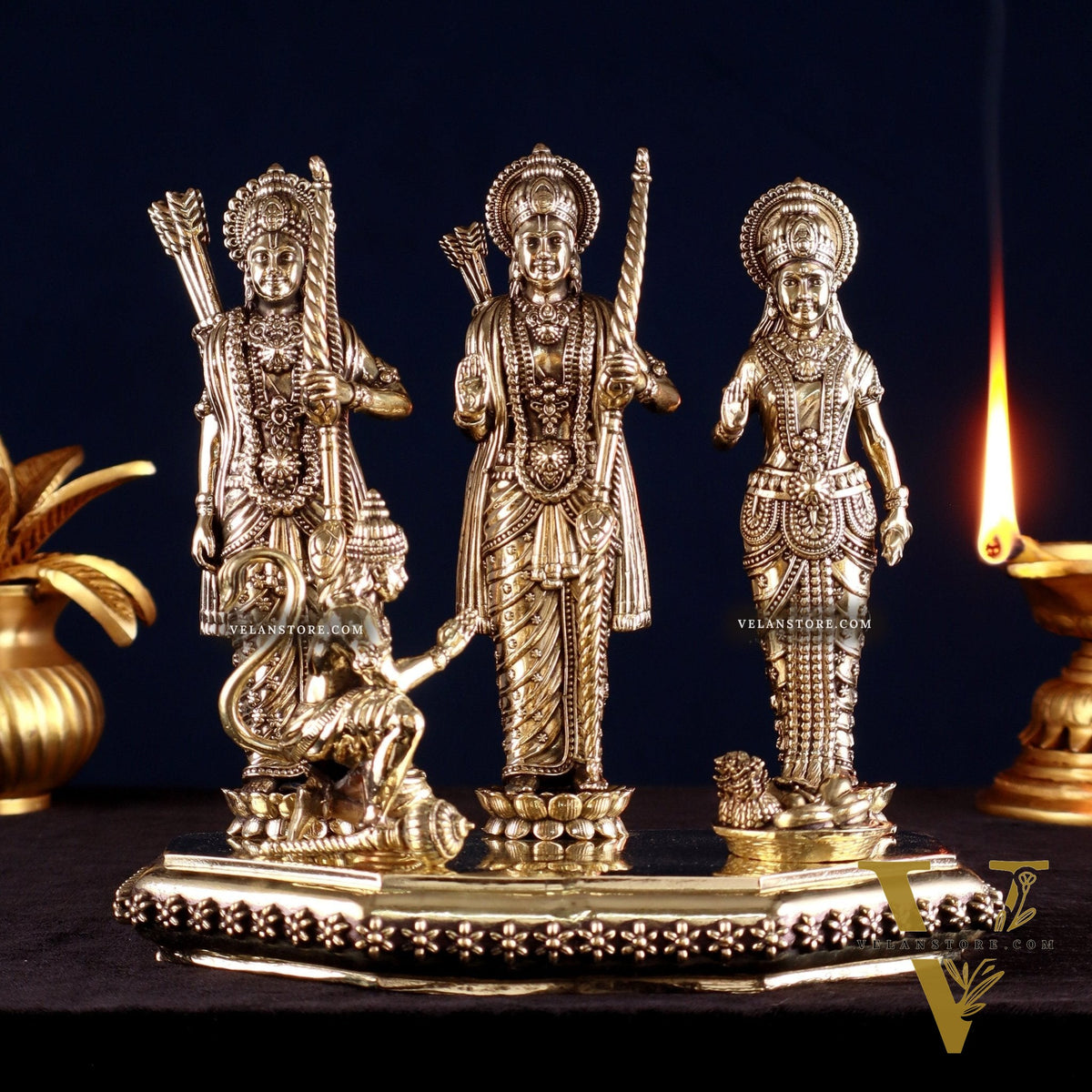 Brass Superfine Ram Darbar Idol – 7"