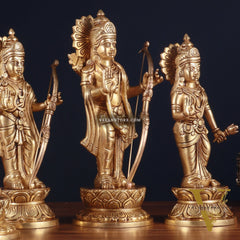Brass Superfine Ram Darbar Idol Set – 12 Inch, 10.5 Kg