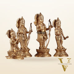 Brass Superfine Ram Darbar Idol Set – 12 Inch, 10.5 Kg
