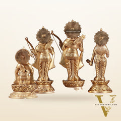 Brass Superfine Ram Darbar Idol Set – 12 Inch, 10.5 Kg