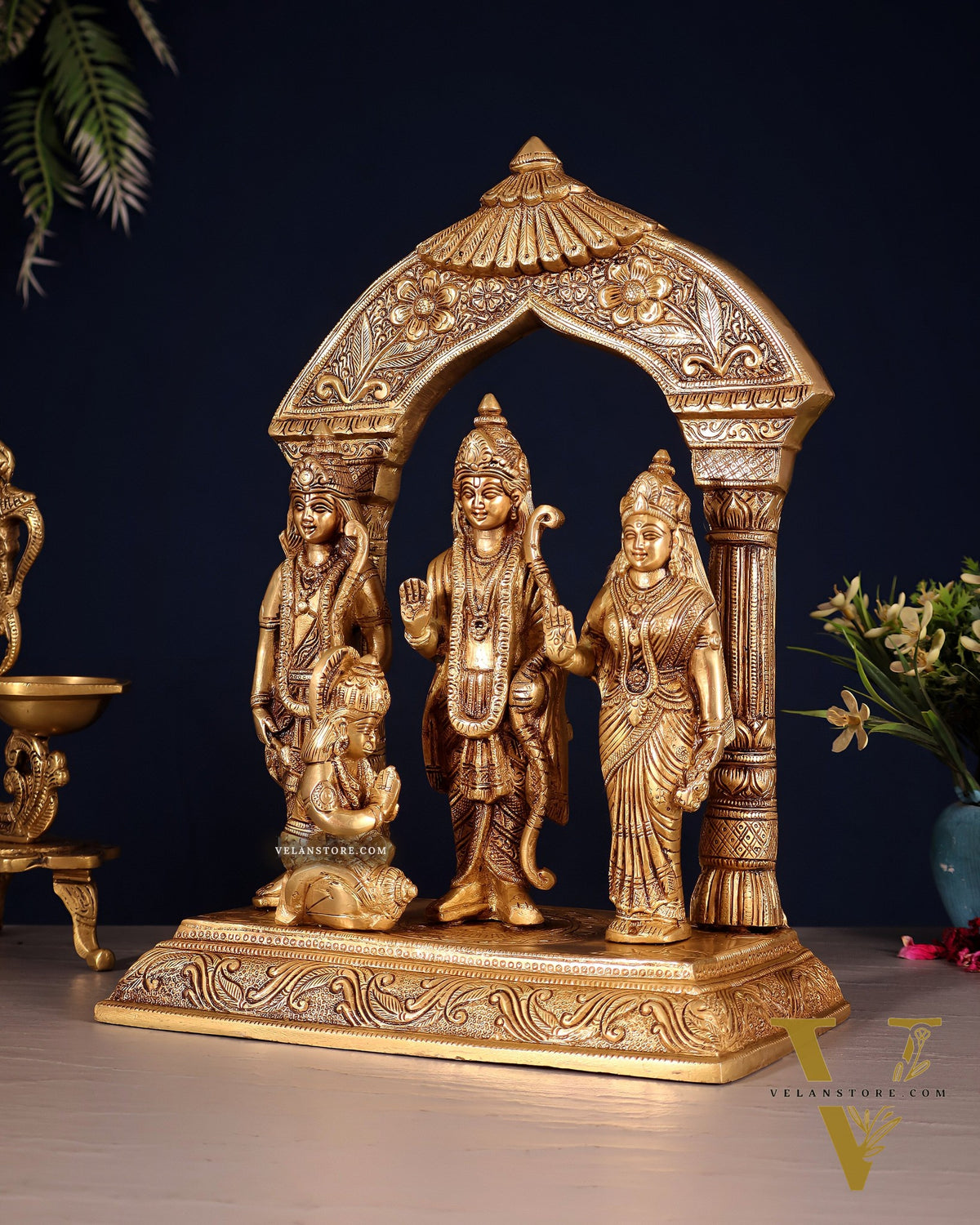 Brass superfine Ram Darbar Statue 12 inch