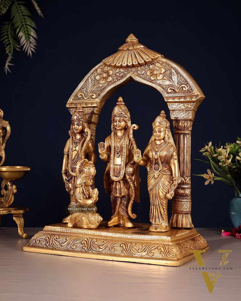 Brass superfine Ram Darbar Statue 12 inch