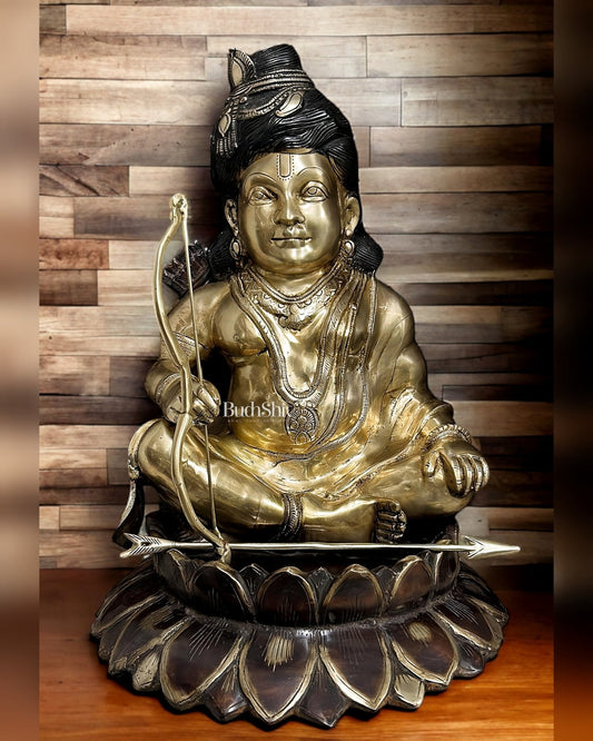 Brass Superfine Ram lalla idol 22 inch large