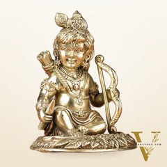 Brass Superfine Ram Lalla Idol | 3.5"