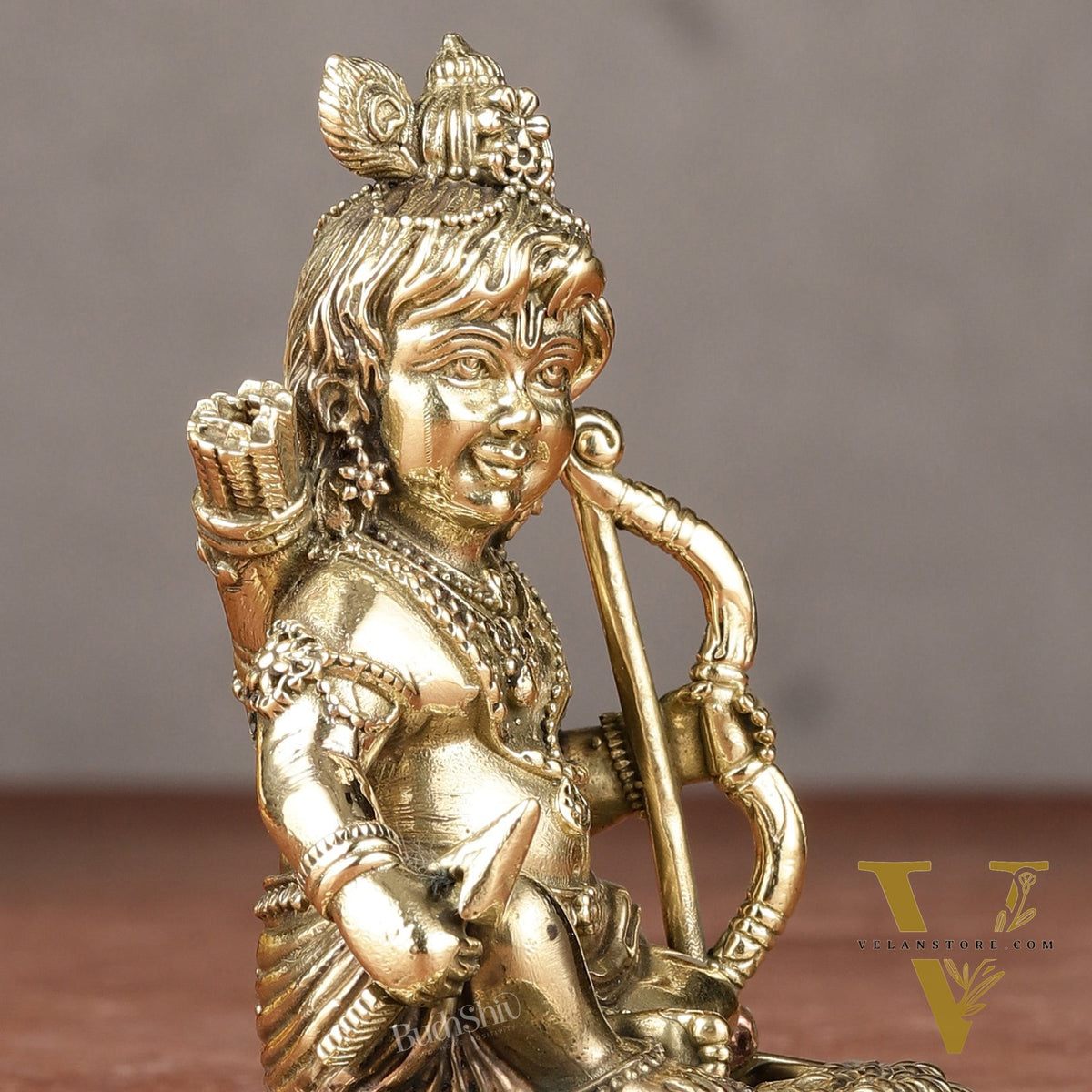 Brass Superfine Ram Lalla Idol | 3.5"