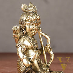 Brass Superfine Ram Lalla Idol | 3.5"