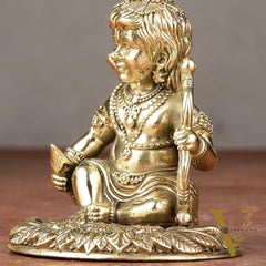 Brass Superfine Ram Lalla Idol | 3.5"