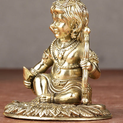Brass Superfine Ram Lalla Idol | 3.5"