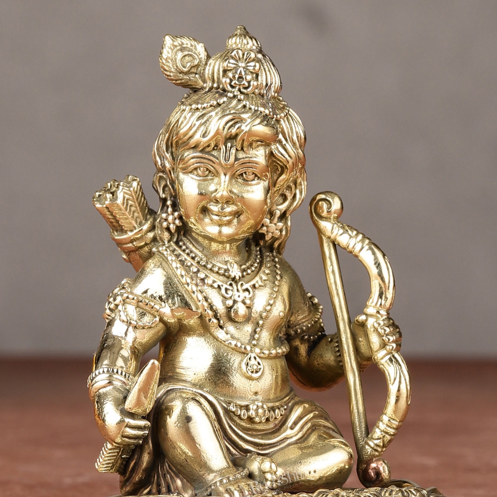 Brass Superfine Ram Lalla Idol | 3.5"