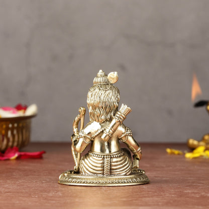 Brass Superfine Ram Lalla Idol | 3.5"