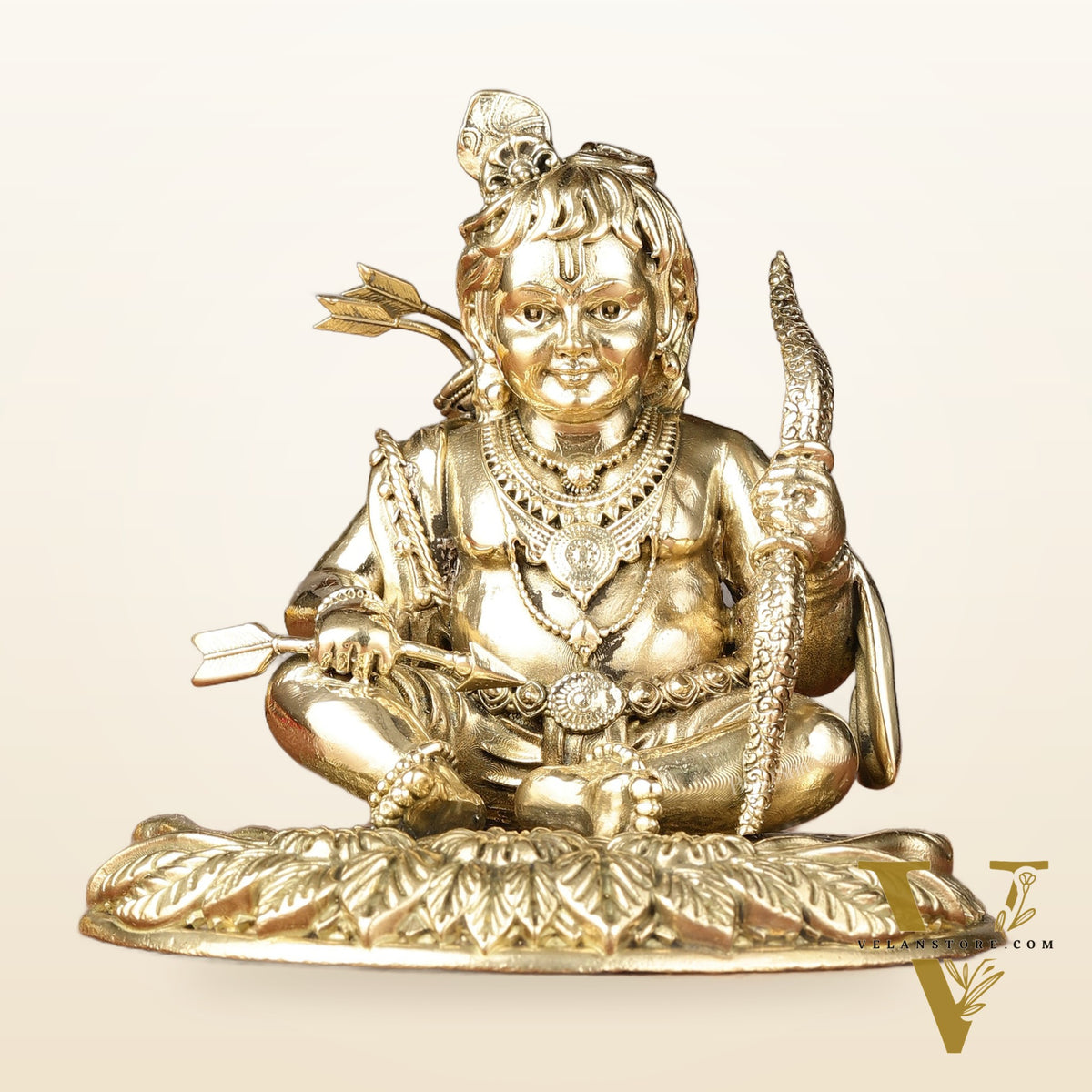 Brass Superfine Ram Lalla Idol | 4"