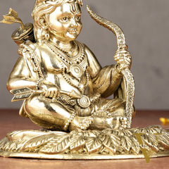 Brass Superfine Ram Lalla Idol | 4"