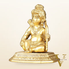 Brass superfine Ram Lalla idol 6 inch