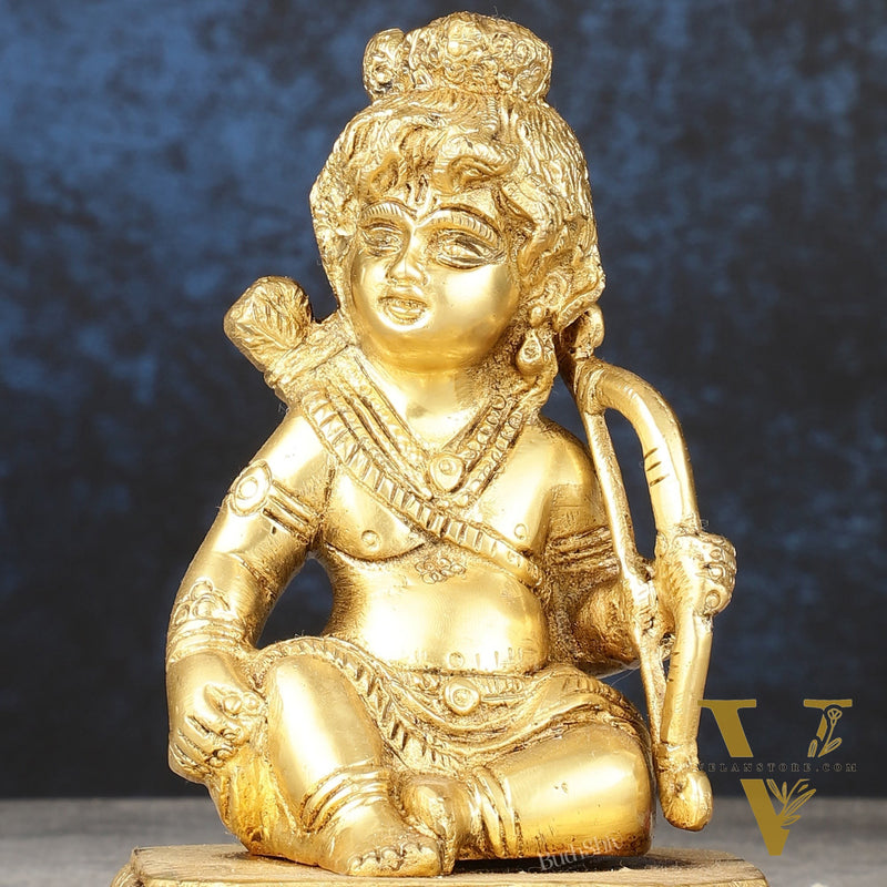 Brass superfine Ram Lalla idol 6 inch