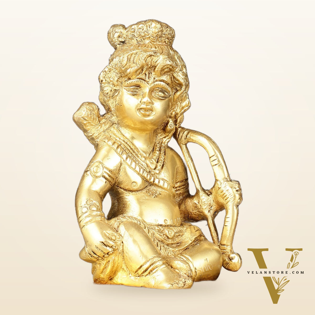 Brass superfine Ram Lalla idol 6 inch