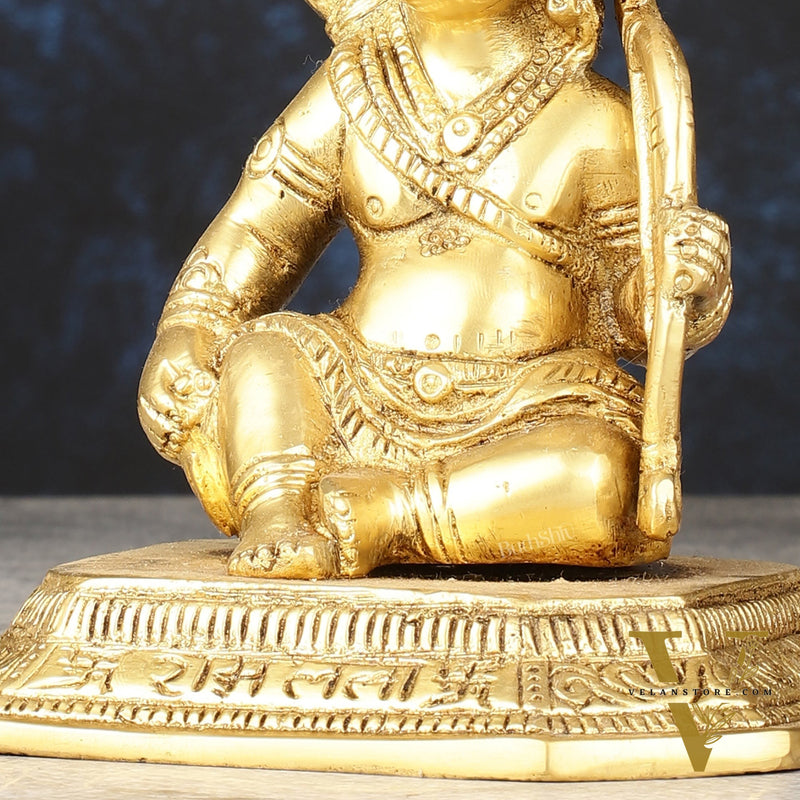 Brass superfine Ram Lalla idol 6 inch