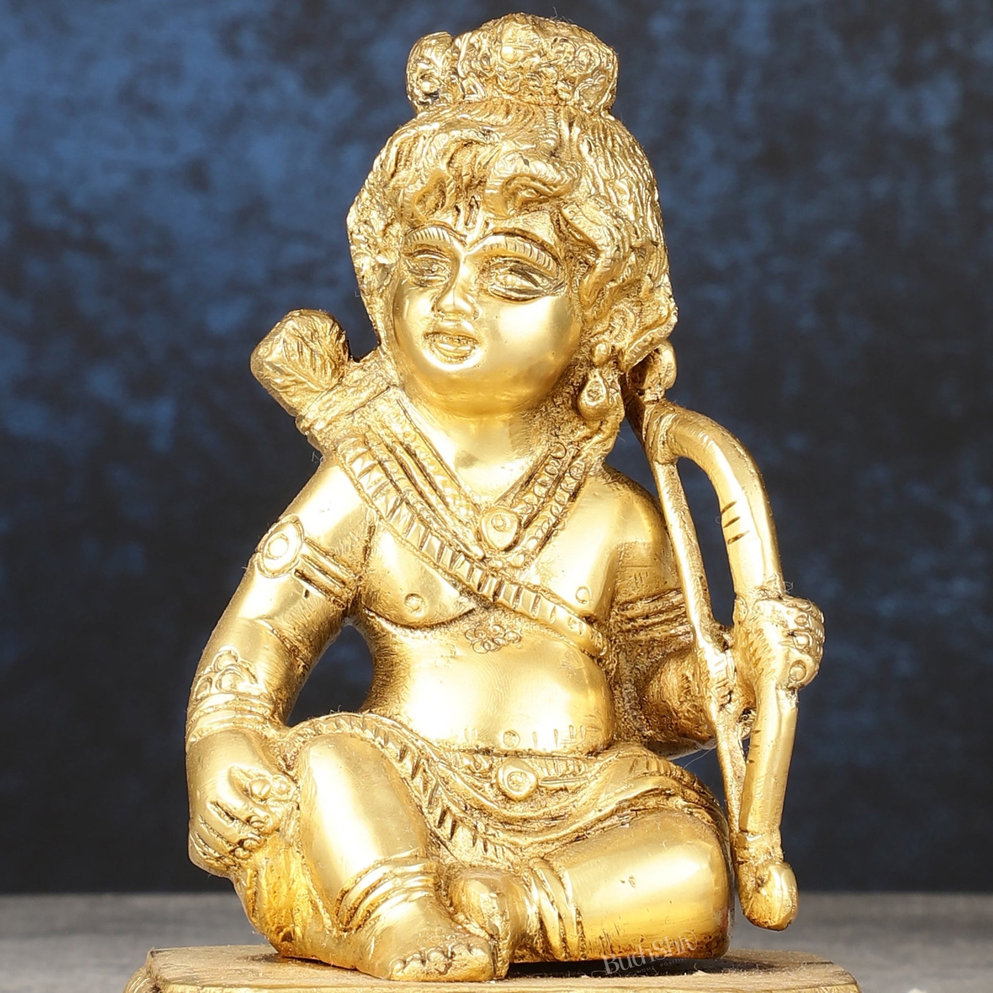 Brass superfine Ram Lalla idol 6 inch