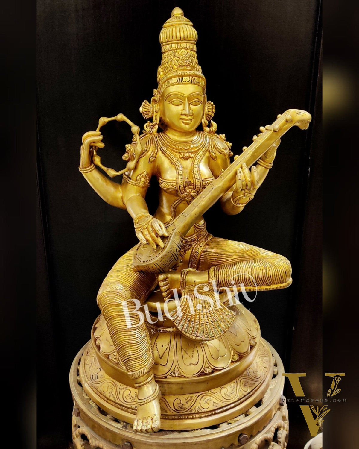 Brass Superfine Saraswati statue 24 inch