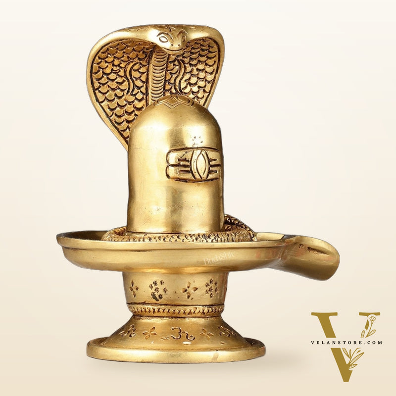 Brass Superfine Shiv Ling - 6"