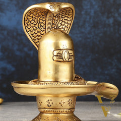 Brass Superfine Shiv Ling - 6"