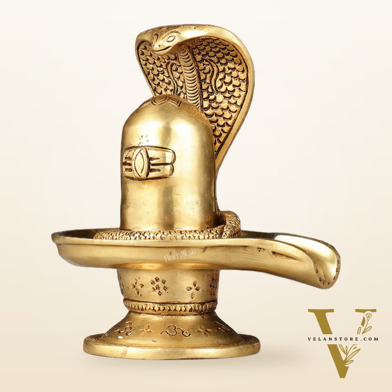 Brass Superfine Shiv Ling - 6"