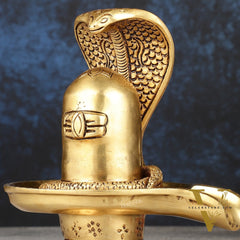 Brass Superfine Shiv Ling - 6"