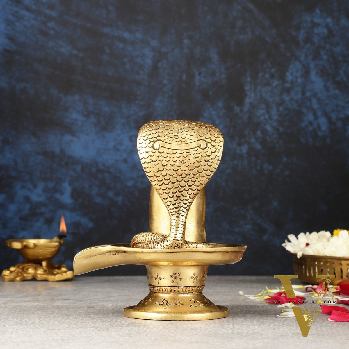 Brass Superfine Shiv Ling - 6"