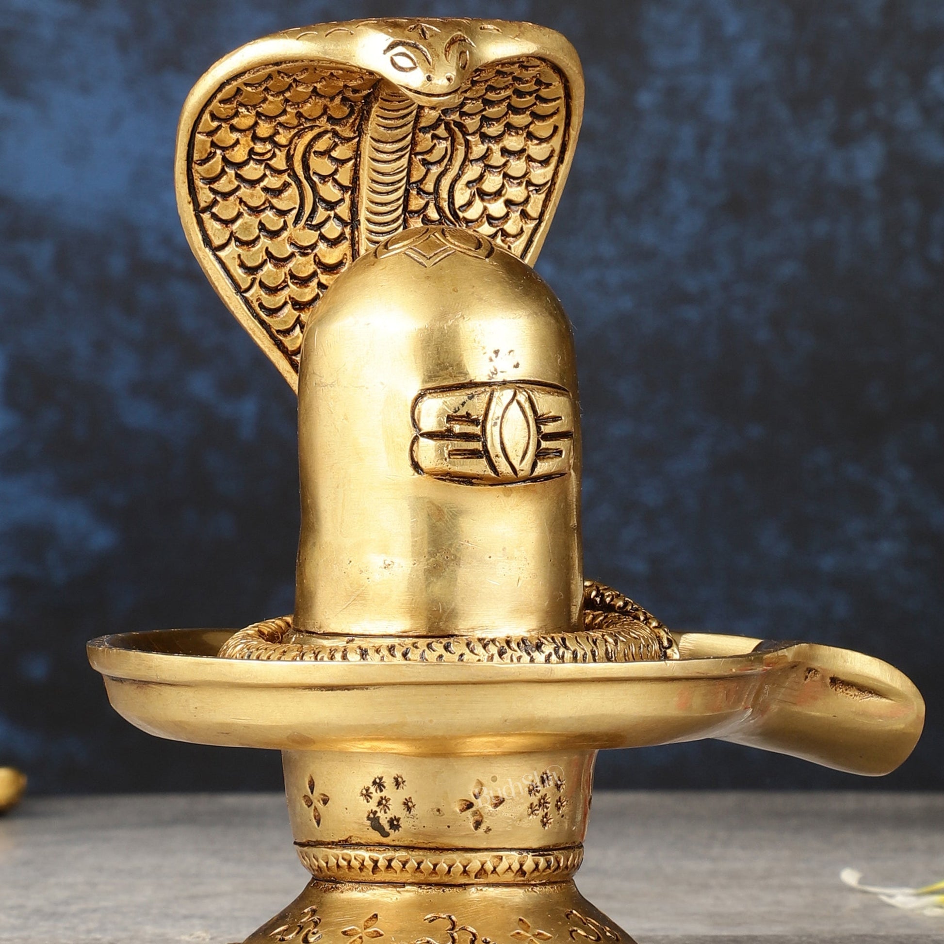 Brass Superfine Shiv Ling - 6"